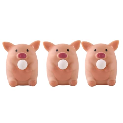 YARNOW 3 Stück Teiliges Schwein Quetschspielzeug aus Strapazierfähigem TPR Material Leichtes Stressabbau mit Süßem Design als Dekoration für Büro Zuhause Party YARNOW 3 Stück Teiliges Schwein Quetschspielzeug aus Strapazierfähigem TPR Material Leichtes Stressabbau mit Süßem Design als Dekoration für Büro Zuhause Party von YARNOW