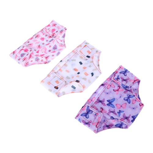 YARNOW 3 Stück Teiliges für Sommerpuppen Neugeborenen Unterwäsche und Windeln Farbenfrohe Puppenkleidung Geeignet für Säuglingspuppen Spielzubehör YARNOW 3 Stück Teiliges für Sommerpuppen Neugeborenen Unterwäsche und Windeln Farbenfrohe Puppenkleidung Geeignet für Säuglingspuppen Spielzubehör von YARNOW