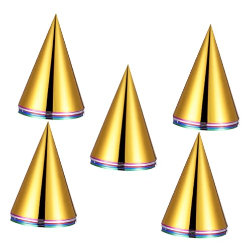 YARNOW 30 Stück Kegelförmige Partyhüte Für Hochzeiten Partyzubehör Mehrfarbig Kleine Partyhüte Silvester Hüte Für Geburtstagsparty Hüte Geburtstagskappen Für Kinderpartys Happy YARNOW 30 Stück Kegelförmige Partyhüte Für Hochzeiten Partyzubehör Mehrfarbig Kleine Partyhüte Silvester Hüte Für Geburtstagsparty Hüte Geburtstagskappen Für Kinderpartys Happy von YARNOW