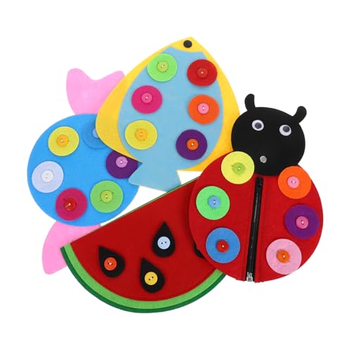 YARNOW 4stücke Aktivitätsbrett Montessori Für Vorschulkind Knopf Und Reißverschluss-Spielzeug Sensorikbrett Aus Stoff Junge Mädchen-lernspielzeug Entwickelt Feinmotorik Und Hand-Augen- YARNOW 4stücke Aktivitätsbrett Montessori Für Vorschulkind Knopf Und Reißverschluss-Spielzeug Sensorikbrett Aus Stoff Junge Mädchen-lernspielzeug Entwickelt Feinmotorik Und Hand-Augen- von YARNOW