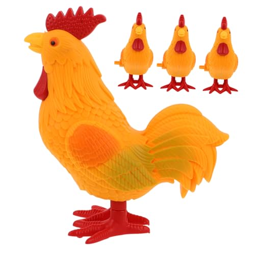 YARNOW 4 Stück Teiliges Aufziehspielzeug Kleine Bunte Hühnchen aus Robustem Material Kompakt und Tragbar als Partygeschenk und Pädagogisches Bauernhoftier Kleinkinder YARNOW 4 Stück Teiliges Aufziehspielzeug Kleine Bunte Hühnchen aus Robustem Material Kompakt und Tragbar als Partygeschenk und Pädagogisches Bauernhoftier Kleinkinder von YARNOW
