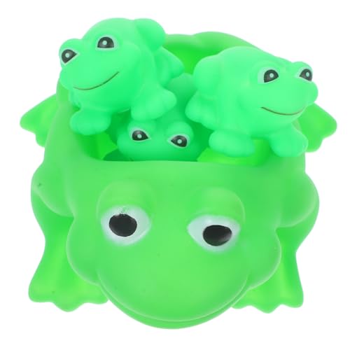 YARNOW 4 Stück Teiliges Frosch badespielzeug aus Weichem Vinyl Lustige Badetiere für Kleinkinder Spielerisches Wasserspiel Badewanne Sicher für Junge Mädchen Ab Jahr YARNOW 4 Stück Teiliges Frosch badespielzeug aus Weichem Vinyl Lustige Badetiere für Kleinkinder Spielerisches Wasserspiel Badewanne Sicher für Junge Mädchen Ab Jahr von YARNOW