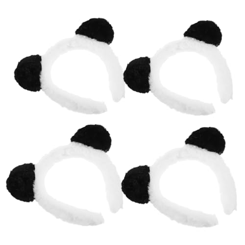 YARNOW 4 Stück Teiliges Panda Ohren Haarband Cartoon Cosplay Tierohren Haarreif Leichtes Wiederverwendbares Kostüm-accessoire für Mädchen Geeignet für Kostümpartys Festival-events YARNOW 4 Stück Teiliges Panda Ohren Haarband Cartoon Cosplay Tierohren Haarreif Leichtes Wiederverwendbares Kostüm-accessoire für Mädchen Geeignet für Kostümpartys Festival-events von YARNOW