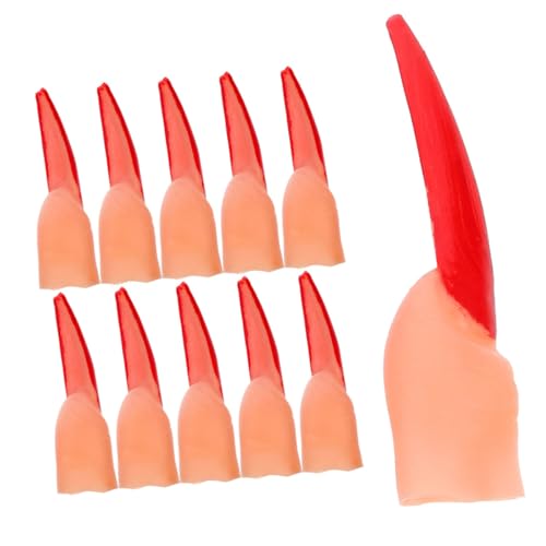 YARNOW 40 Stück Halloween Faltfinger Gruselige Fingerspitzen Simulationsfinger Blutige Falsche Finger Cosplay Kostümzubehör Gefälschte Hand Für Nägel Halloween Fingerspielzeug YARNOW 40 Stück Halloween Faltfinger Gruselige Fingerspitzen Simulationsfinger Blutige Falsche Finger Cosplay Kostümzubehör Gefälschte Hand Für Nägel Halloween Fingerspielzeug von YARNOW