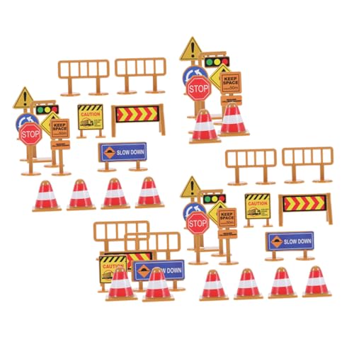 YARNOW 45 Stück Teiliges Verkehrszeichen aus Robustem Kunststoff Mini Straßenverkehrsschilder für Pädagogisches Lernspielzeug zur Kognitiver und Motorischer Fähigkeiten für Zuhause und YARNOW 45 Stück Teiliges Verkehrszeichen aus Robustem Kunststoff Mini Straßenverkehrsschilder für Pädagogisches Lernspielzeug zur Kognitiver und Motorischer Fähigkeiten für Zuhause und von YARNOW