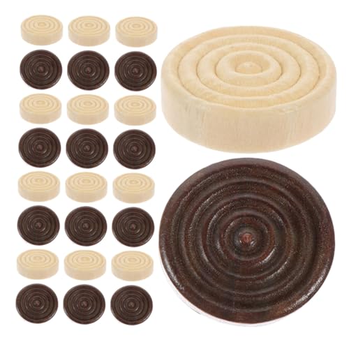 YARNOW 48 Stück Teiliges Holzspielsteine Runde Stapelbare Holzfiguren für Brettspiele Ersatzteile für Dame und Schach Kinderfreundlich Vielseitig für Reisen Bildung und Freizeitgebrauch YARNOW 48 Stück Teiliges Holzspielsteine Runde Stapelbare Holzfiguren für Brettspiele Ersatzteile für Dame und Schach Kinderfreundlich Vielseitig für Reisen Bildung und Freizeitgebrauch von YARNOW