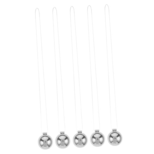 YARNOW 5 Stück Newton Ball Schaukelzubehör Pendelbälle Schreibtischbälle Physik Wissenschaft Ornamente Pendelspielzeug Schreibtischdekoration Wiege YARNOW 5 Stück Newton Ball Schaukelzubehör Pendelbälle Schreibtischbälle Physik Wissenschaft Ornamente Pendelspielzeug Schreibtischdekoration Wiege von YARNOW