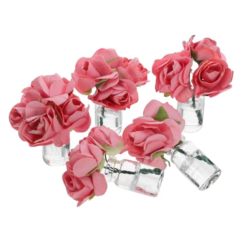 YARNOW 5 Stück Puppenhaus-Dekoration Stabile Mini-blumenvase für DIY Basteln Puppenhaus Schreibtisch Garten YARNOW 5 Stück Puppenhaus-Dekoration Stabile Mini-blumenvase für DIY Basteln Puppenhaus Schreibtisch Garten von YARNOW