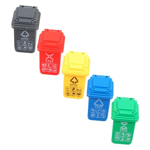 YARNOW 5 Stück Teiliges Mülltonnen für Mülltrennung Miniatur Puppenhaus Dekoration Langlebig Vielseitig als Lernspielzeug und Foto Requisite Geeignet YARNOW 5 Stück Teiliges Mülltonnen für Mülltrennung Miniatur Puppenhaus Dekoration Langlebig Vielseitig als Lernspielzeug und Foto Requisite Geeignet von YARNOW