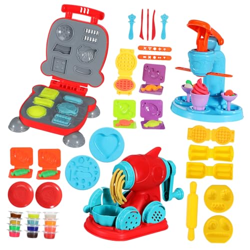 YARNOW 51 Teiliges Knetset für Eismaschine Nudel und Hamburgerformern Lebensmittelechte Knetwerkzeuge Kreatives Rollenspiel Küchenspielzeug für Jungen und Mädchen Ab Jahren YARNOW 51 Teiliges Knetset für Eismaschine Nudel und Hamburgerformern Lebensmittelechte Knetwerkzeuge Kreatives Rollenspiel Küchenspielzeug für Jungen und Mädchen Ab Jahren von YARNOW