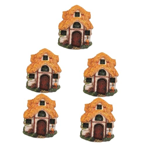 YARNOW 5st Feen-türschmuck Gartenzwerg Tür Pflanzen Puppenhaus Feenhaustüren Mini Haustür Girlande Feenbaum Tür Ornamente Lichterketten Ästhetisch Künstlich Feenfenster Hölzern von YARNOW