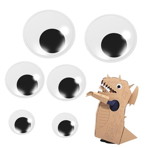 YARNOW 6 Stück Selbstklebende Wackelaugen Teilig PVC für Puppen DIY Basteln Handwerk Kreativ Zubehör Langlebig und Einfach Anzubringen YARNOW 6 Stück Selbstklebende Wackelaugen Teilig PVC für Puppen DIY Basteln Handwerk Kreativ Zubehör Langlebig und Einfach Anzubringen von YARNOW