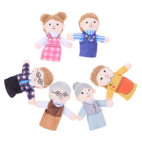 YARNOW 6 Stück Teiliges Familien plüsch fingerpuppen Kreative Handpuppen für Rollenspiele Erzählspaß Vorschulspielzeug Geburtstagsgeschenk für Eltern und Kleinkinder YARNOW 6 Stück Teiliges Familien plüsch fingerpuppen Kreative Handpuppen für Rollenspiele Erzählspaß Vorschulspielzeug Geburtstagsgeschenk für Eltern und Kleinkinder von YARNOW