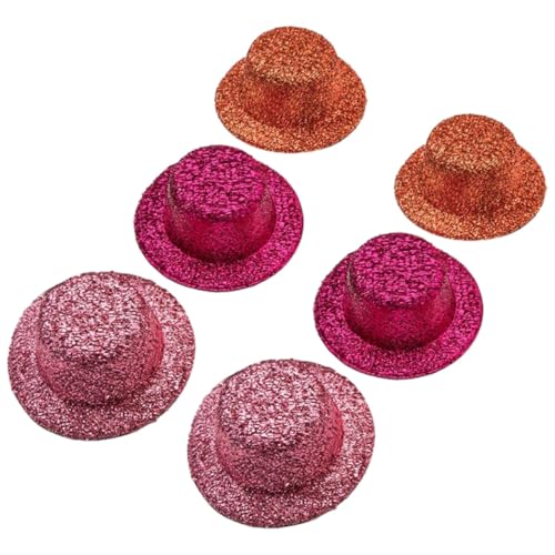 YARNOW 6 Stück Teiliges Kleine Bunte Glitzer Mini Hüte aus Dekorative DIY Puppenhüte für Basteln Partydekoration Schmuckherstellung und Spielzeugzubehör Vielseitig Zufällige Farbe YARNOW 6 Stück Teiliges Kleine Bunte Glitzer Mini Hüte aus Dekorative DIY Puppenhüte für Basteln Partydekoration Schmuckherstellung und Spielzeugzubehör Vielseitig Zufällige Farbe von YARNOW