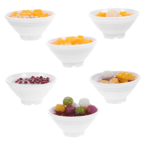 YARNOW 6 Stück Teiliges Mini Dessert Schälchen Realistische Essensähnliche Dekoartikel Kunstvolle Food Props für Fotografie Tischdekoration Puppenhaus Zubehör YARNOW 6 Stück Teiliges Mini Dessert Schälchen Realistische Essensähnliche Dekoartikel Kunstvolle Food Props für Fotografie Tischdekoration Puppenhaus Zubehör von YARNOW