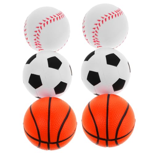 YARNOW 6 Stück Teiliges Stressbälle aus Weichem PU mit Fußball Baseball in Blau und Weiß Handliche Quetschspielzeuge zur Stressreduktion und Entspannung für Erwachsene YARNOW 6 Stück Teiliges Stressbälle aus Weichem PU mit Fußball Baseball in Blau und Weiß Handliche Quetschspielzeuge zur Stressreduktion und Entspannung für Erwachsene von YARNOW