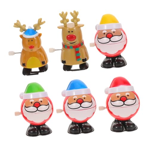 YARNOW 6 Stück Teiliges Wind-up mit Weihnachtsmotiven Tragbare Langlebige Aufziehfiguren aus Kunststoff Detailreiche Rentier Schneemann-spielzeuge Partybeigabe YARNOW 6 Stück Teiliges Wind-up mit Weihnachtsmotiven Tragbare Langlebige Aufziehfiguren aus Kunststoff Detailreiche Rentier Schneemann-spielzeuge Partybeigabe von YARNOW