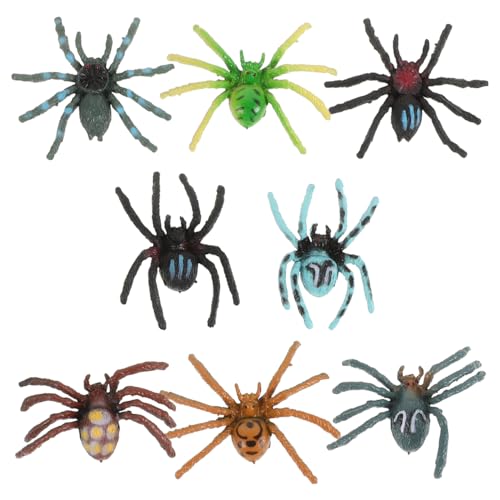 YARNOW Realistische Plastik Spinne, 8PCS Halloween Spinnen Streich Requisiten, Realistische Spinne Spielfiguren Halloween Streich Scherz Party Tischdekoration YARNOW Realistische Plastik Spinne, 8PCS Halloween Spinnen Streich Requisiten, Realistische Spinne Spielfiguren Halloween Streich Scherz Party Tischdekoration von YARNOW