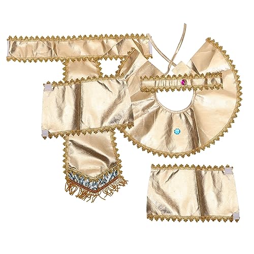 YARNOW Ägyptisches Cosplay Teilig mit Gürtel Halskragen Armband und Kopfschmuck Leichtes Stoffzubehör für Halloween Party und Rollenspiele Bequem und Klassisch für Damen und Herren YARNOW Ägyptisches Cosplay Teilig mit Gürtel Halskragen Armband und Kopfschmuck Leichtes Stoffzubehör für Halloween Party und Rollenspiele Bequem und Klassisch für Damen und Herren von YARNOW