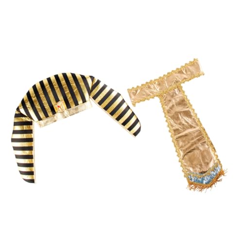YARNOW Ägyptisches Halloween Cosplay Ägyptischer Hut und Gürtel Kostümzubehör Leichtes Wiederverwendbares Stoffmaterial für Party und Themenveranstaltungen YARNOW Ägyptisches Halloween Cosplay Ägyptischer Hut und Gürtel Kostümzubehör Leichtes Wiederverwendbares Stoffmaterial für Party und Themenveranstaltungen von YARNOW