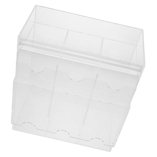 YARNOW Acryl Kartenbox mit Stabilem Sockel Transparenter Booster Card Dispenser und Organizer Multifunktionaler Kartensortierer mit Mehreren Fächern für Trading Cards Visitenkarten und YARNOW Acryl Kartenbox mit Stabilem Sockel Transparenter Booster Card Dispenser und Organizer Multifunktionaler Kartensortierer mit Mehreren Fächern für Trading Cards Visitenkarten und von YARNOW