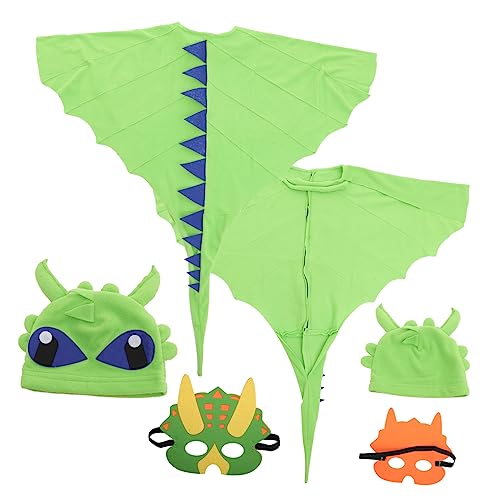 YARNOW Dinosaurier Kostüm mit Umhang und Maske Weiches Material Bequem Buntes Design für Halloween Karneval Kindergeburtstag Cosplay Party und Bühnenauftritte Jahre YARNOW Dinosaurier Kostüm mit Umhang und Maske Weiches Material Bequem Buntes Design für Halloween Karneval Kindergeburtstag Cosplay Party und Bühnenauftritte Jahre von YARNOW