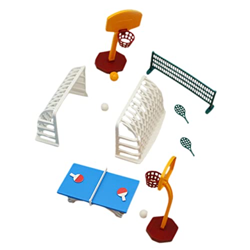 YARNOW Doll House Miniatur Sportset Tischtennis und Basketball Modell für Puppenhaus Dekoration Sicheres und Kreatives für Fördert Fantasie und Geschicklichkeit YARNOW Doll House Miniatur Sportset Tischtennis und Basketball Modell für Puppenhaus Dekoration Sicheres und Kreatives für Fördert Fantasie und Geschicklichkeit von YARNOW