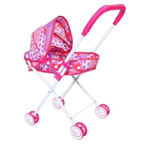 YARNOW Faltbarer Puppenwagen mit Stabilem Eisenrahmen Realistischer Puppenbuggy für Tragbar und Platzsparend für Rollenspiele und Eltern Junge Mädchen Spiel Geeignet für Drinnen und YARNOW Faltbarer Puppenwagen mit Stabilem Eisenrahmen Realistischer Puppenbuggy für Tragbar und Platzsparend für Rollenspiele und Eltern Junge Mädchen Spiel Geeignet für Drinnen und von YARNOW