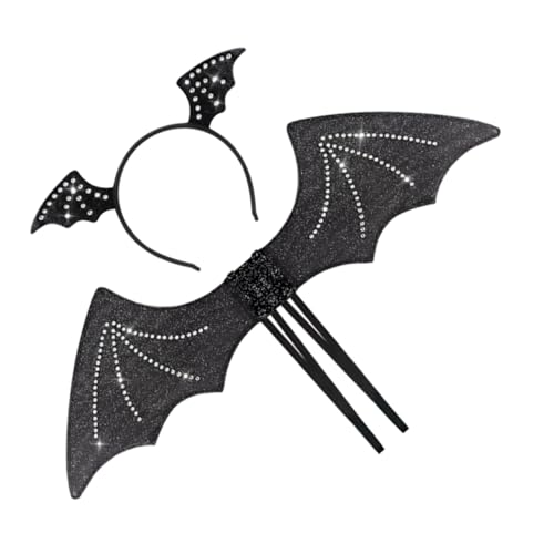 YARNOW Fledermausflügel-stirnband Für Halloween Cosplay-stirnband Mit Flügel-set Haarschmuck Für Mädchen Und Partys Teufelskopfschmuck Für Kostümzubehör YARNOW Fledermausflügel-stirnband Für Halloween Cosplay-stirnband Mit Flügel-set Haarschmuck Für Mädchen Und Partys Teufelskopfschmuck Für Kostümzubehör von YARNOW