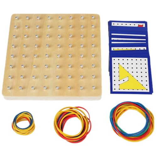 YARNOW Holz Geoboard mit Nägeln und Gummibändern Pädagogisches Geometrie Lernbrett für Kreatives Montessori Geometrische Formen Lernwerkzeug Mathe Lernspielzeug YARNOW Holz Geoboard mit Nägeln und Gummibändern Pädagogisches Geometrie Lernbrett für Kreatives Montessori Geometrische Formen Lernwerkzeug Mathe Lernspielzeug von YARNOW