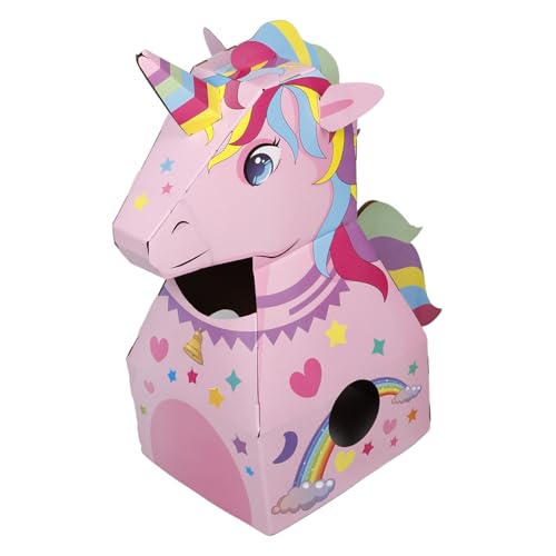 YARNOW Karton Kostüm Einzigartiges DIY Papier Einhorn Leicht Tragbar Kreatives Rollenspiel für Geburtstage und Schulfeste YARNOW Karton Kostüm Einzigartiges DIY Papier Einhorn Leicht Tragbar Kreatives Rollenspiel für Geburtstage und Schulfeste von YARNOW