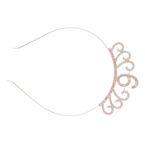 YARNOW Kindergeburtstags Kopfschmuck Prinzessin Zinklegierung Tiara mit Funkelnden Strasssteinen Komfortabler Haarklammer Roségoldene Krone für Jährige Mädchen für Geburtstagsfeiern und YARNOW Kindergeburtstags Kopfschmuck Prinzessin Zinklegierung Tiara mit Funkelnden Strasssteinen Komfortabler Haarklammer Roségoldene Krone für Jährige Mädchen für Geburtstagsfeiern und von YARNOW