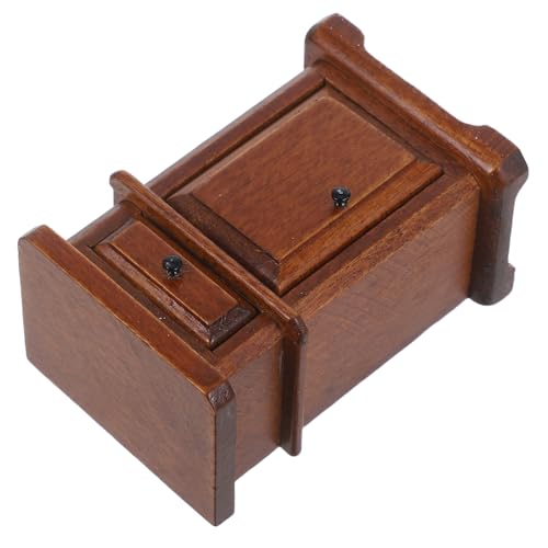 YARNOW Mini Schlafzimmermöbel Nachttisch Miniatur Szene Seitenschrank Puppenhausmöbel Schlafzimmer Miniatur Puppenhaus Sideboard Hellbraunes Holz YARNOW Mini Schlafzimmermöbel Nachttisch Miniatur Szene Seitenschrank Puppenhausmöbel Schlafzimmer Miniatur Puppenhaus Sideboard Hellbraunes Holz von YARNOW