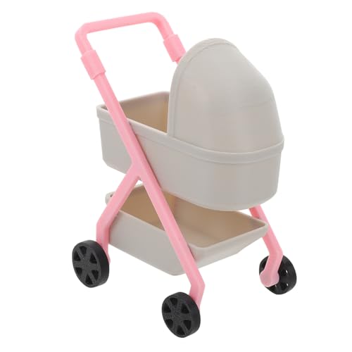 YARNOW Miniatur Puppenwagen Realistische Babykutsche aus Stabilem Kunststoff Geeignet für Puppenhaus Dekoration und Rollenspiele Grauer Puppenwagen Modellwagen YARNOW Miniatur Puppenwagen Realistische Babykutsche aus Stabilem Kunststoff Geeignet für Puppenhaus Dekoration und Rollenspiele Grauer Puppenwagen Modellwagen von YARNOW