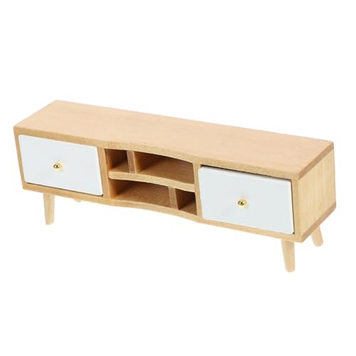 YARNOW Miniatur Tv Schrank aus Holz Dekorativer Puppenhaus Möbel Kompakt und Leicht Filigranes Design für Mädchen Perfektes Zubehör für Mini Haus Dekoration YARNOW Miniatur Tv Schrank aus Holz Dekorativer Puppenhaus Möbel Kompakt und Leicht Filigranes Design für Mädchen Perfektes Zubehör für Mini Haus Dekoration von YARNOW