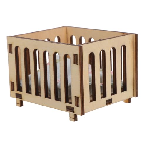 YARNOW Puppenhaus Babybett Zierliche Puppenhausmöbel Weiches Kinderbett für Kreative DIY-szenen und Detailreiche Miniaturdekoration YARNOW Puppenhaus Babybett Zierliche Puppenhausmöbel Weiches Kinderbett für Kreative DIY-szenen und Detailreiche Miniaturdekoration von YARNOW