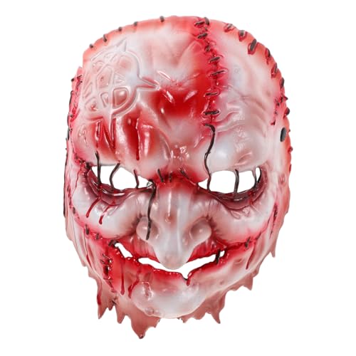 YARNOW Realistische Halloween Hexenmaske aus Leichtem EVA Verstellbarer Gurt Gruseliges Design Wiederverwendbar für Halloween Cosplay Karneval und Horror-rollenspiele YARNOW Realistische Halloween Hexenmaske aus Leichtem EVA Verstellbarer Gurt Gruseliges Design Wiederverwendbar für Halloween Cosplay Karneval und Horror-rollenspiele von YARNOW