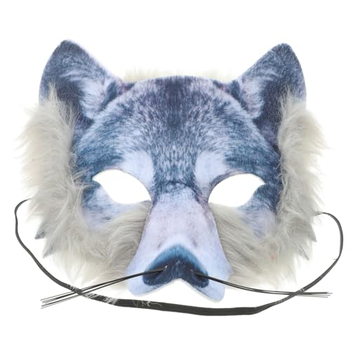 YARNOW Wolf Maske FüR Erwachsene Realistische Wolfsmaske FüR Halloween Cosplay Und Maskerade-Party, 20X18X3 Cm YARNOW Wolf Maske FüR Erwachsene Realistische Wolfsmaske FüR Halloween Cosplay Und Maskerade-Party, 20X18X3 Cm von YARNOW