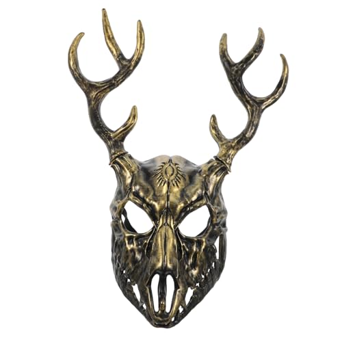 YARNOW Realistische Hirsch Maske mit Abnehmbaren Geweih Halloween Cosplay Maske für Partys und Maskeraden Einzigartiges Tierkostüm für Erwachsene Vielseitig Einsetzbar YARNOW Realistische Hirsch Maske mit Abnehmbaren Geweih Halloween Cosplay Maske für Partys und Maskeraden Einzigartiges Tierkostüm für Erwachsene Vielseitig Einsetzbar von YARNOW
