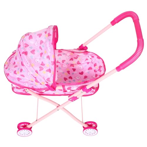 YARNOW Realistischer Puppenwagen mit Faltbarem Metallgestell und Oxford Leicht und Robust Fördert Fantasievolles Rollenspiel für Eltern Junge Mädchen Interaktion YARNOW Realistischer Puppenwagen mit Faltbarem Metallgestell und Oxford Leicht und Robust Fördert Fantasievolles Rollenspiel für Eltern Junge Mädchen Interaktion von YARNOW