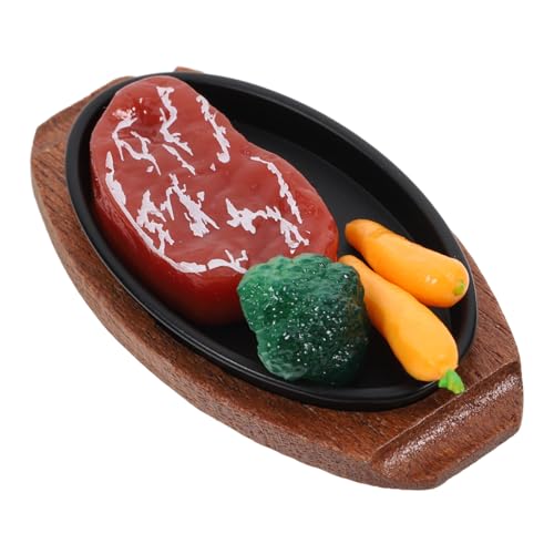 YARNOW Simuliertes Steak Modell Miniatur Puppenhaus Essen Spielküche Zubehör Realistisches Food Dekor für Display und Rollenspiel Stabiles Küchenaccessoire für Puppenhaus und Kreative YARNOW Simuliertes Steak Modell Miniatur Puppenhaus Essen Spielküche Zubehör Realistisches Food Dekor für Display und Rollenspiel Stabiles Küchenaccessoire für Puppenhaus und Kreative von YARNOW
