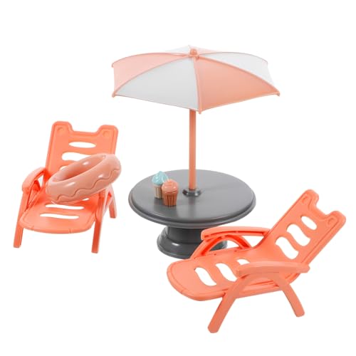 YARNOW Strandstuhl mit Dekoration für Puppenhaus und Miniaturszenen Realistische Strandspielzeug Requisite aus Langlebigem Material für Heimdekoration YARNOW Strandstuhl mit Dekoration für Puppenhaus und Miniaturszenen Realistische Strandspielzeug Requisite aus Langlebigem Material für Heimdekoration von YARNOW