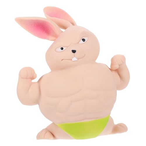 YARNOW Stressabbau Squeeze Toy Muskelhase Grün aus TPR Dehnbares Anti-Stress Quetschspielzeug Lustige Hasenfigur als Kreatives und Dekoratives Schreibtischspielzeug YARNOW Stressabbau Squeeze Toy Muskelhase Grün aus TPR Dehnbares Anti-Stress Quetschspielzeug Lustige Hasenfigur als Kreatives und Dekoratives Schreibtischspielzeug von YARNOW