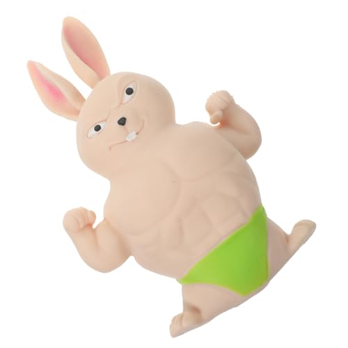 YARNOW Stressspielzeug Hase aus Langlebigem TPR Lustiges Muskel Design Party Mitgebsel für Mädchen Wiederverwendbar und Waschbar Geschenkidee für Fröhliche Feiern YARNOW Stressspielzeug Hase aus Langlebigem TPR Lustiges Muskel Design Party Mitgebsel für Mädchen Wiederverwendbar und Waschbar Geschenkidee für Fröhliche Feiern von YARNOW