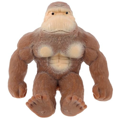 YARNOW Stretchiges Gorilla Stressspielzeug aus Weichem Langlebigem Material Cartoon Tierfigur zum Drücken und Entspannen Tragbares Decompression für Erwachsene YARNOW Stretchiges Gorilla Stressspielzeug aus Weichem Langlebigem Material Cartoon Tierfigur zum Drücken und Entspannen Tragbares Decompression für Erwachsene von YARNOW