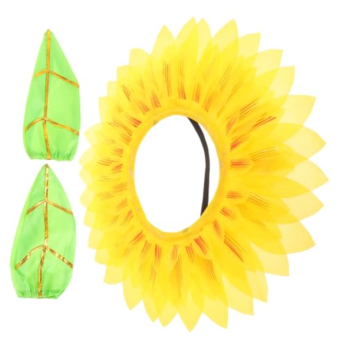 YARNOW Sunnenblumen Kopfstück Sanft Leicht Cosplay Kopfschmuck Hautfreundlich mit Goldfarbenen Handschuhen für Tanz Bühne Kostüm Karneval YARNOW Sunnenblumen Kopfstück Sanft Leicht Cosplay Kopfschmuck Hautfreundlich mit Goldfarbenen Handschuhen für Tanz Bühne Kostüm Karneval von YARNOW