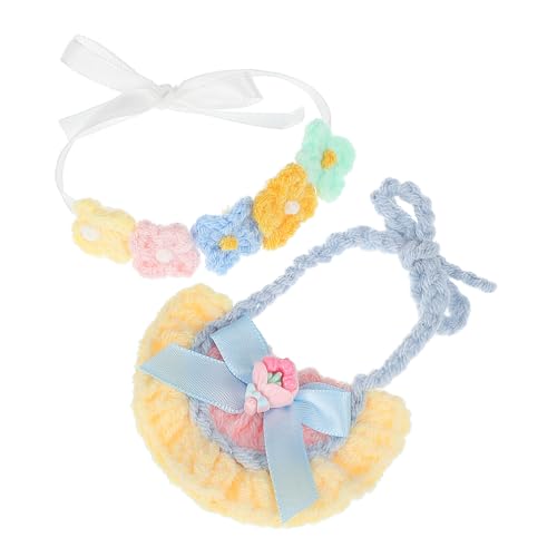 YARNOW Teiliges Puppenbekleidungs-Set mit Gestricktem Blumenhaarband Spucktuch Kompatibel für Mini Puppen Modisches Zubehör für Mädchen zum Mix Match YARNOW Teiliges Puppenbekleidungs-Set mit Gestricktem Blumenhaarband Spucktuch Kompatibel für Mini Puppen Modisches Zubehör für Mädchen zum Mix Match von YARNOW