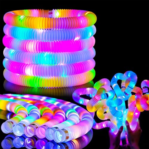 YATOSEEN 12 Stück Leuchtende Pop-Tubes, Knicklichter, Partygeschenke für Kinder und Erwachsene, Geschenke für Jungen und Mädchen, Sensorisches Zappelspielzeug, im Dunkeln Leuchtende Partydekorationen YATOSEEN 12 Stück Leuchtende Pop-Tubes, Knicklichter, Partygeschenke für Kinder und Erwachsene, Geschenke für Jungen und Mädchen, Sensorisches Zappelspielzeug, im Dunkeln Leuchtende Partydekorationen von YATOSEEN