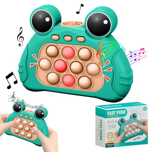 YATOSEEN Quick Push Game Fidget Toys Pro für Kinder und Erwachsene, Handheld Push Bubble Stress Leuchtspielzeug, Pop Handheld-Spiel, Anti Angst Autismus Squeeze-Sensorspielzeug für Kinder von YATOSEEN