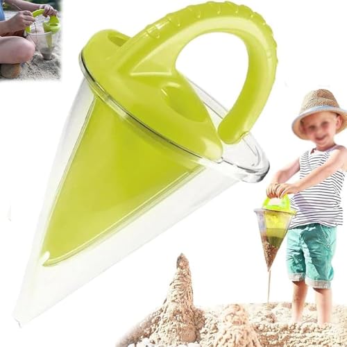 YAUWIHE Auslauftrichter Sand – Strandspielzeug für ältere Kinder, Ultimatives Sand- und Wassermischspielzeug für spektakuläre Kreationen, Sand- und Wasserauslauftrichter, Strandsandtrichter (1pcs) von YAUWIHE